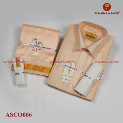 Aishwaryam Coral  Mens shirt and Dhotis