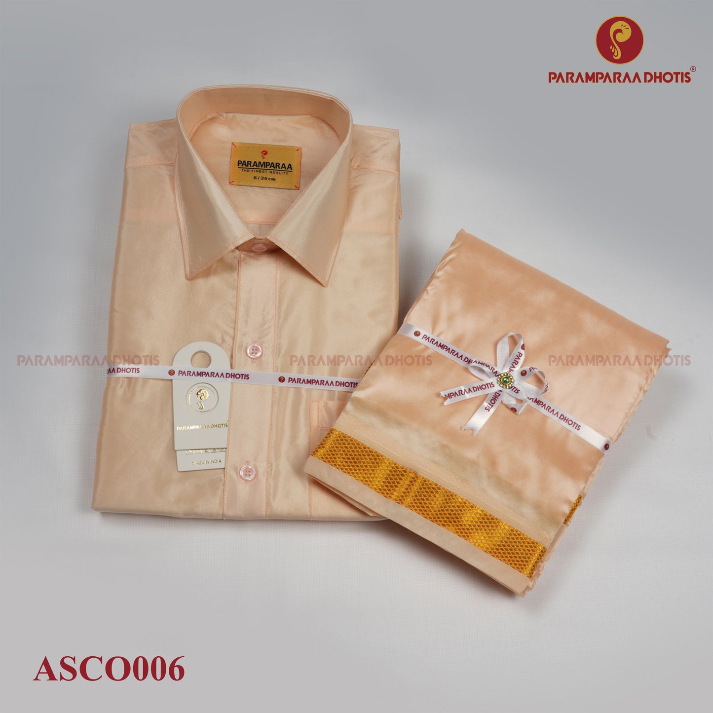 Aishwaryam Coral  Mens shirt and Dhotis