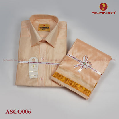 Aishwaryam Coral  Mens shirt and Dhotis