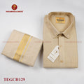 Anugraha Tissue Emboss gold Chakram  Mens shirt and Dhotis