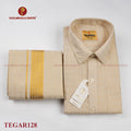 Tissue Emboss Gold Arrow Men's shirt and Dhotis