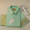Manam Juquard Wave Mint leaf Mens shirt and Dhotis