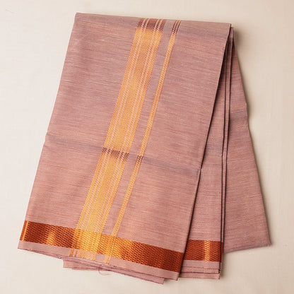 Royal Tissue copper Mens shirt and Dhotis -  -  Paramparaa Dhotis