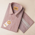 Royal Tissue wine Mens shirt and Dhotis