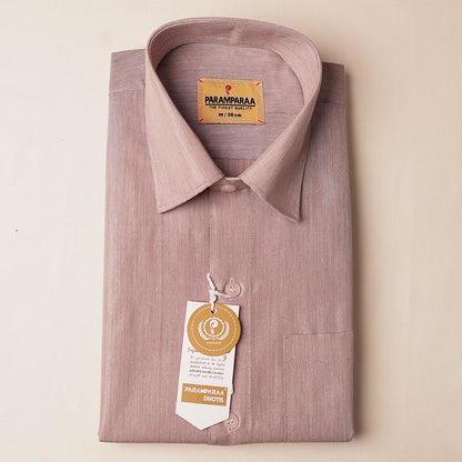 Royal Tissue wine Mens shirt and Dhotis -  -  Paramparaa Dhotis