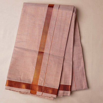 Swarna Tissue Copper Mens shirt and Dhotis -  -  Paramparaa Dhotis