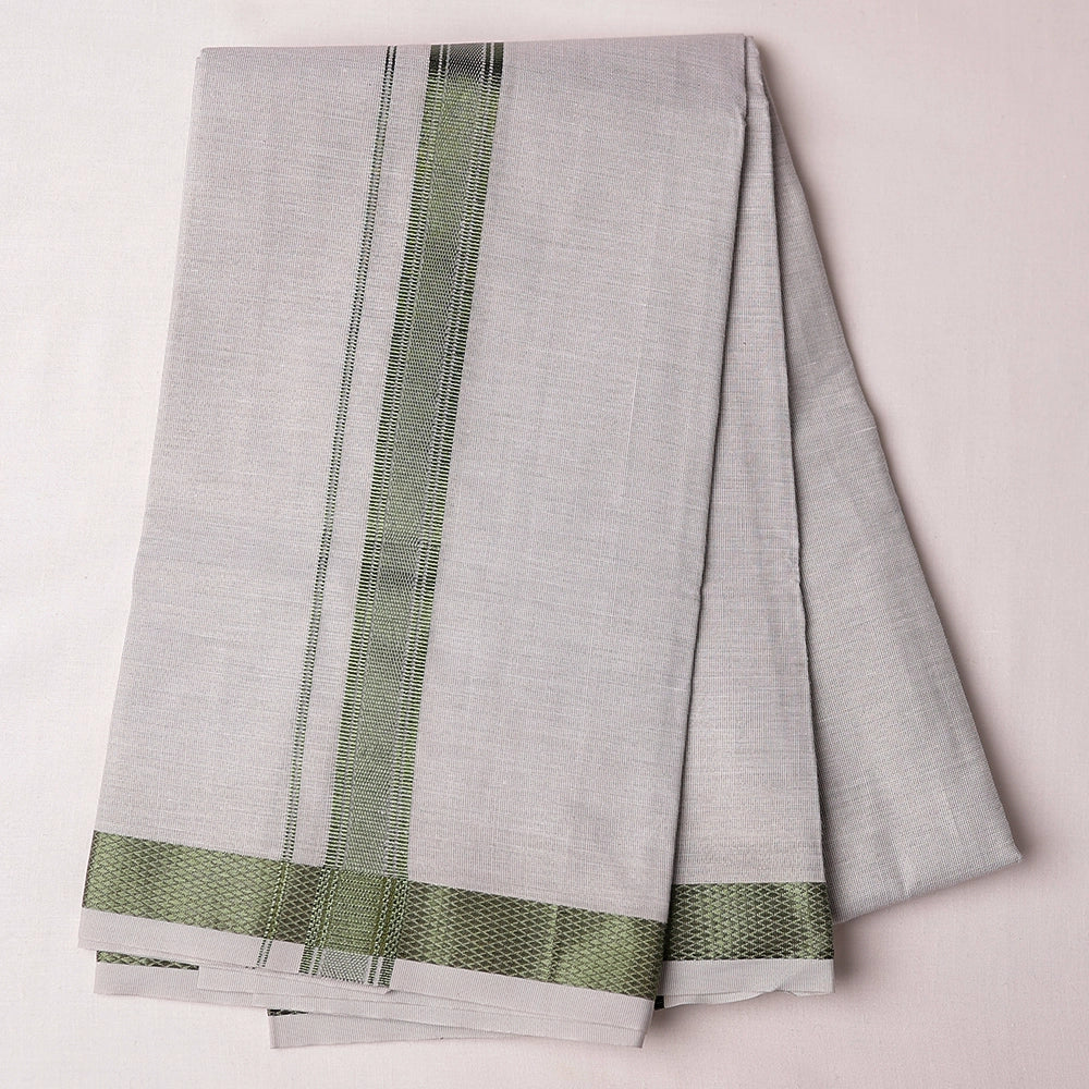 Swarna Tissue Green Mens shirt and Dhotis -  -  Paramparaa Dhotis