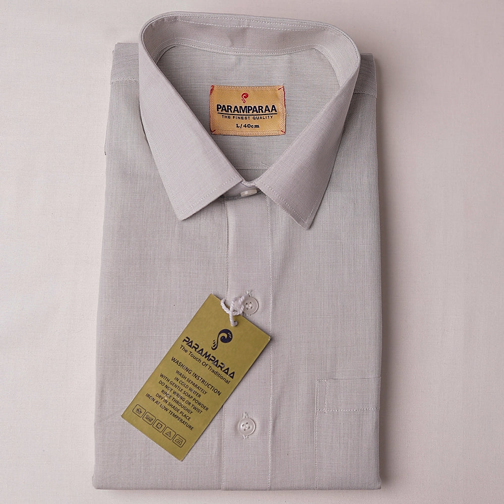 Swarna Tissue Green Mens shirt and Dhotis -  -  Paramparaa Dhotis