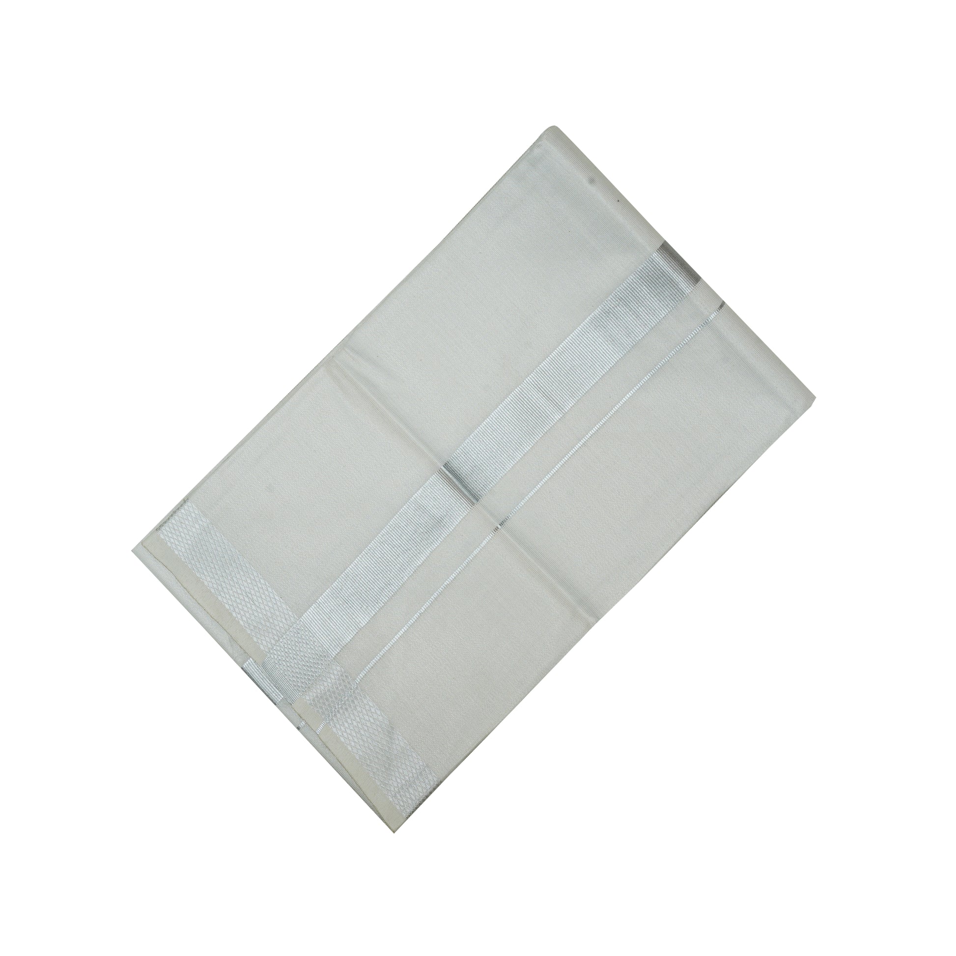 Swarna Tissue Silver Mens Dhotis -  -  Paramparaa Dhotis